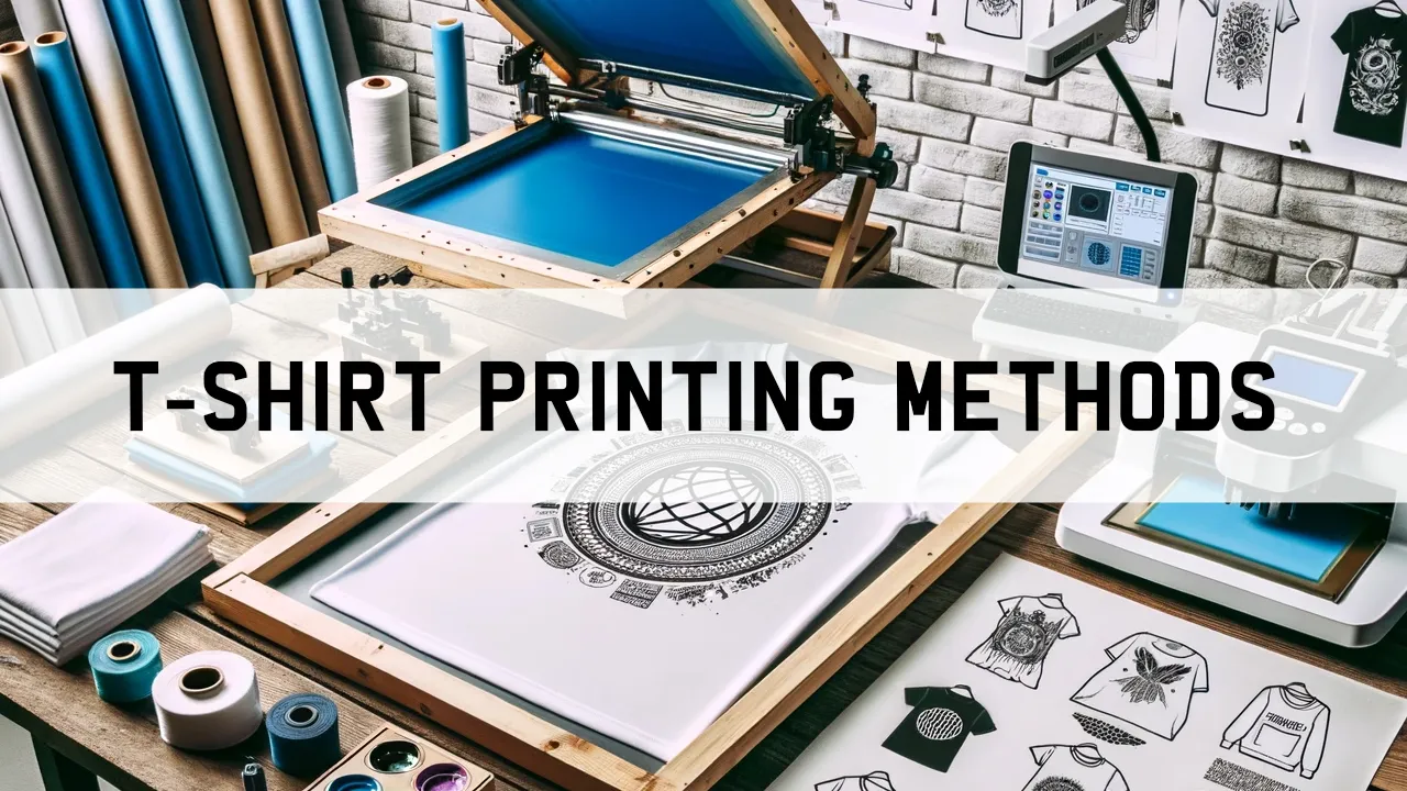 What are the different types of print on a T-Shirt?