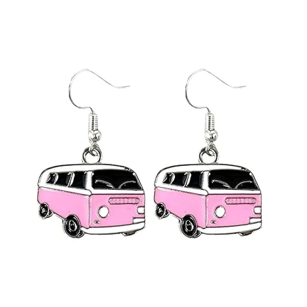 Pink Dangle Road-Trip Earrings