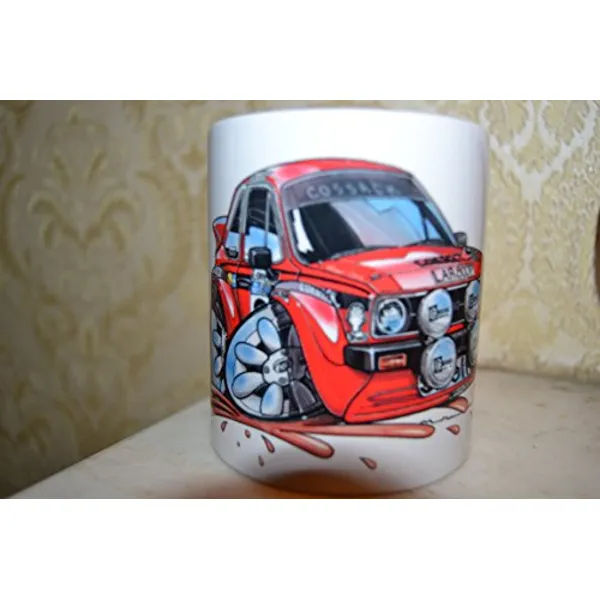 Ford Escort Rally Cartoon Rally Car Mug 🏎️