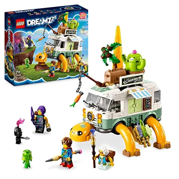LEGO 71456 DREAMZzz Mrs. Castillo's Turtle Van Set, Build a Toy Camper Vehicle