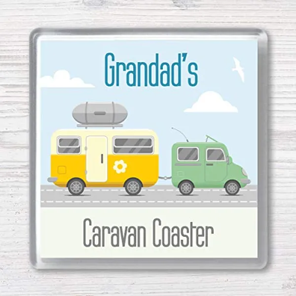 Personalised Caravan Gift Coaster