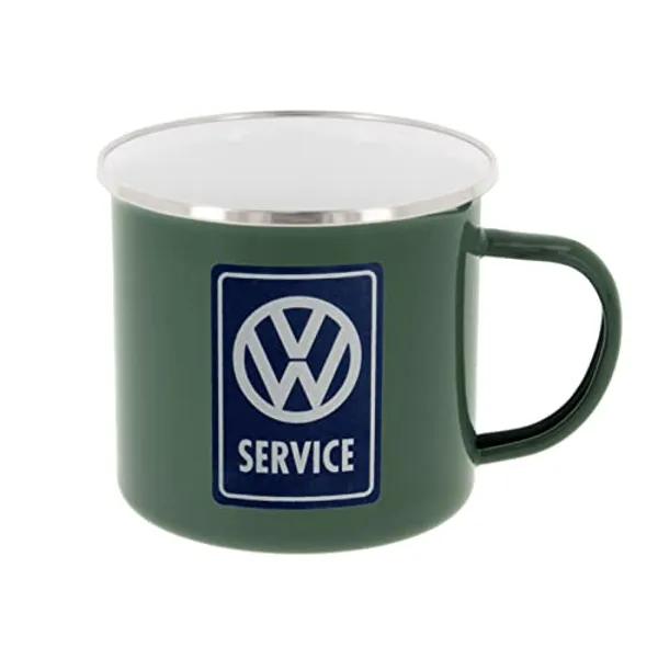 BRISA VW Enamel Coffee Grey Mug