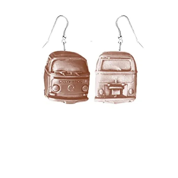 Classic Camper Van Copper Effect Earrings