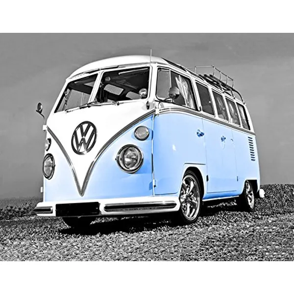 VW Camper Van Canvas Art Print