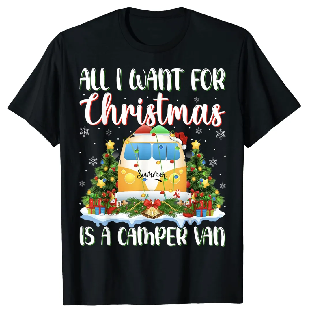Christmas Themed Campervan T-Shirt